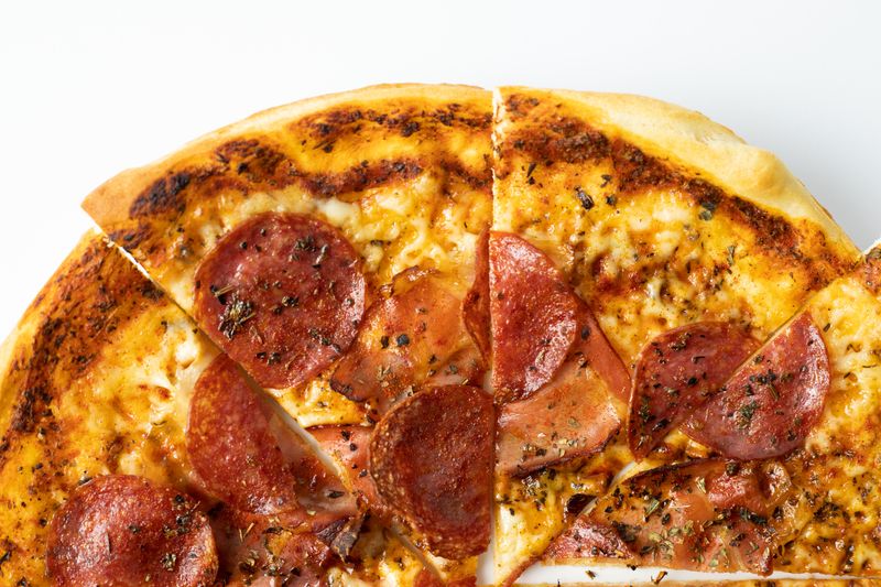 Dewey's handcrafted BBQ chicken pizza with smoky sauce
